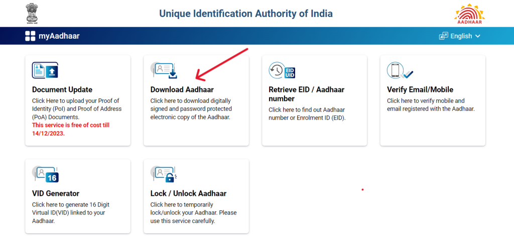 Download Aadhaar