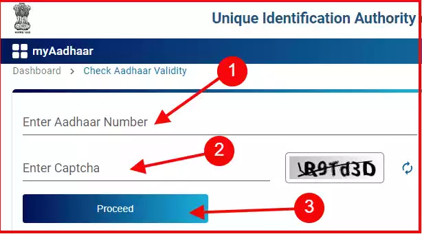 Aadhar Register Mobile Number Check